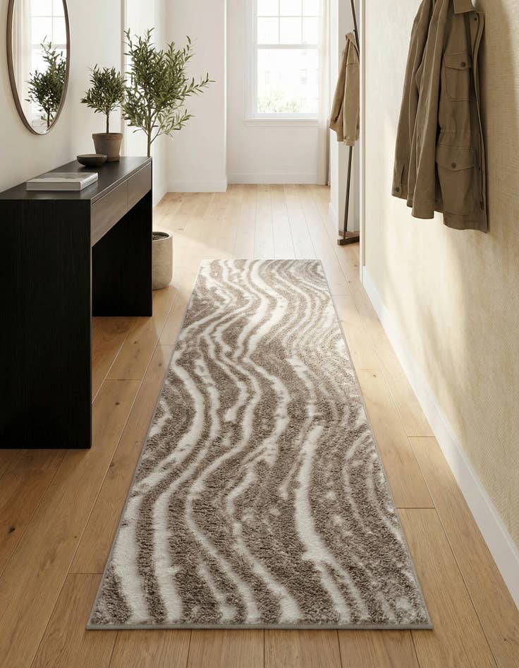 Detail image of  2' x 8' Sepia Runner Rug