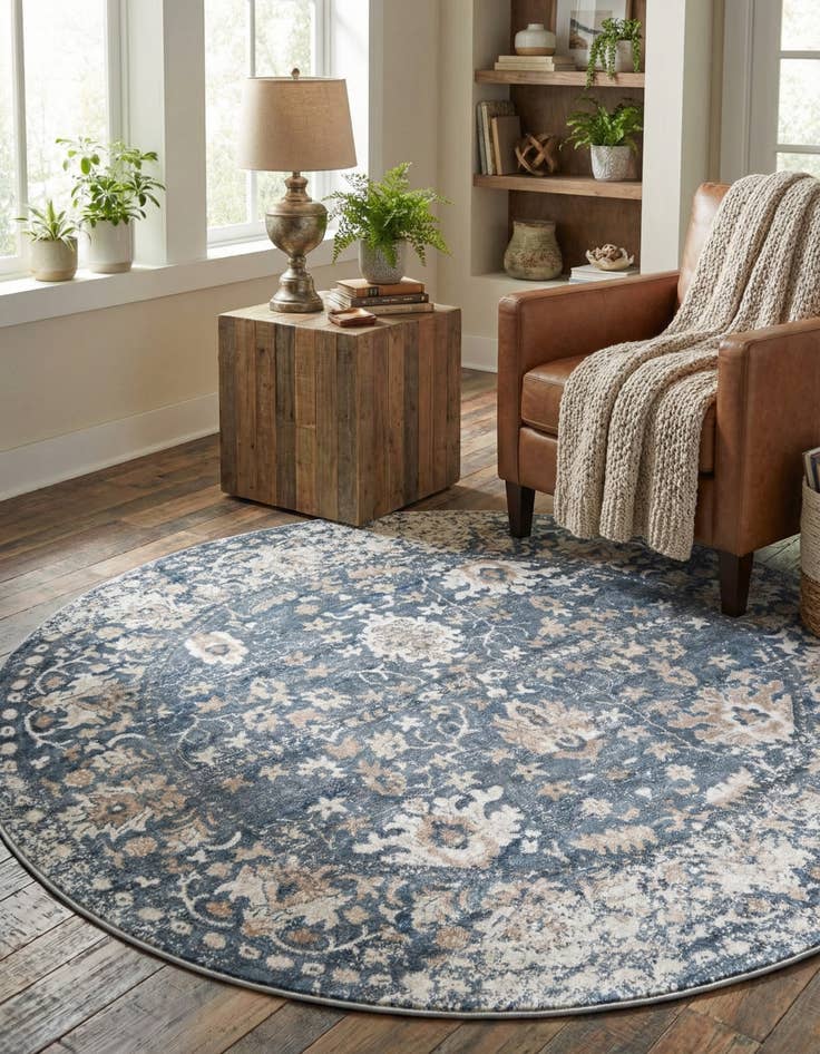 Detail image of 7' x 7' Oregon Round Rug