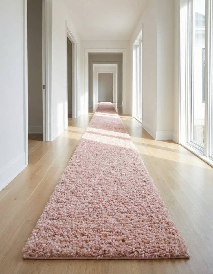Detail image of 2' 7 x 20' Zermatt Shag Runner Rug