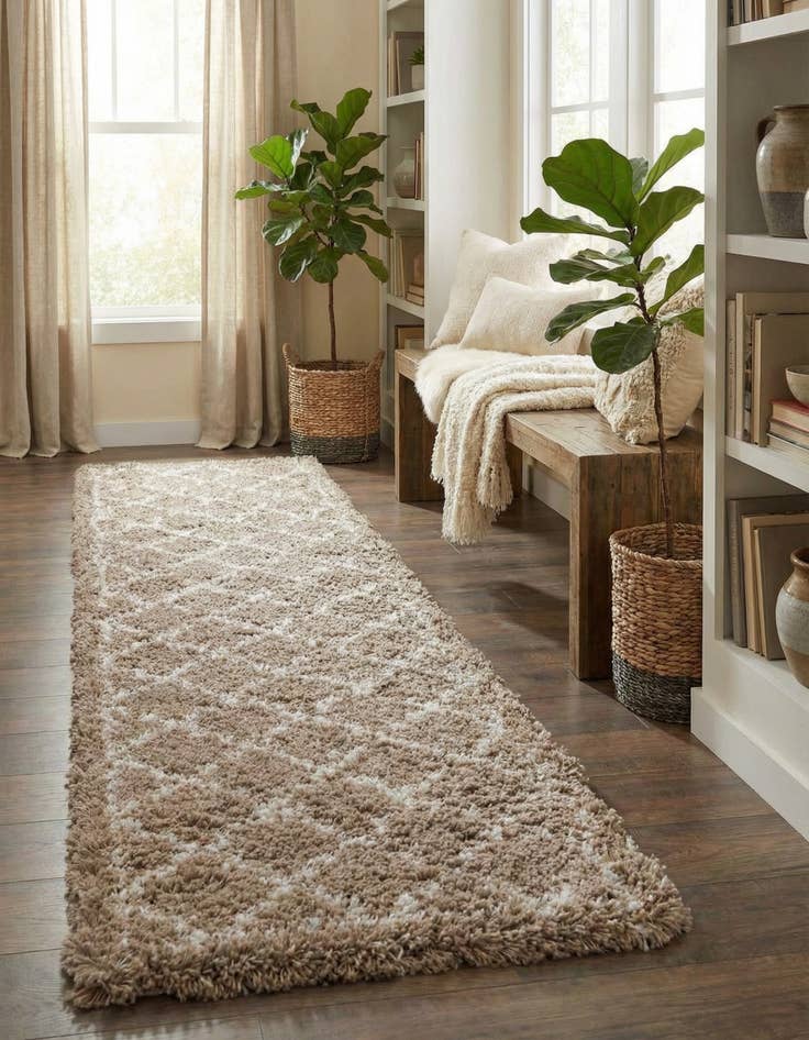 Detail image of 2' 7 x 12' Infinity Shag Runner Rug
