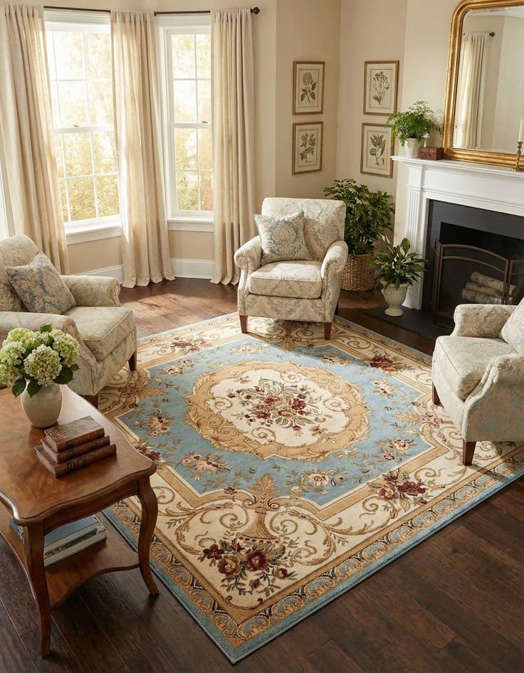 Detail image of 7' 10 x 7' 10 Chateau Square Rug