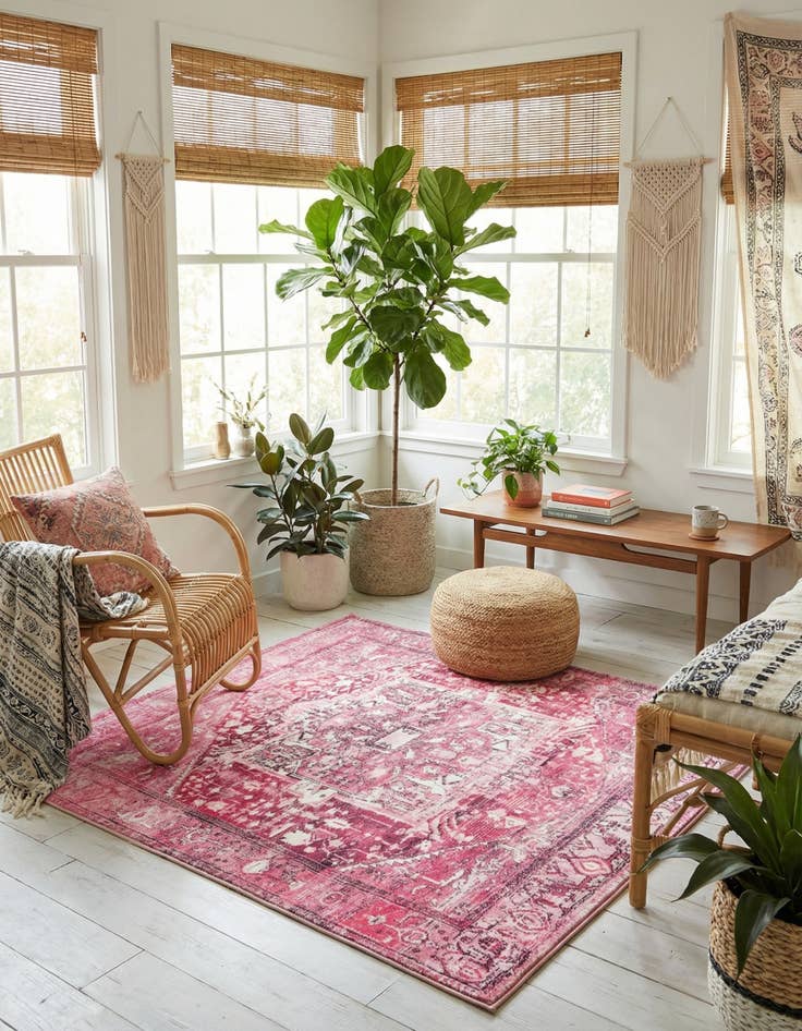 Detail image of 5' 3 x 5' 3 Medina Square Rug