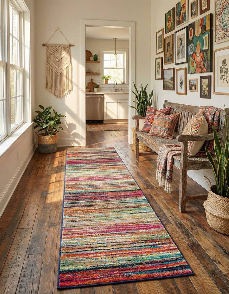 Detail image of 2' x 8' Azalea Runner Rug