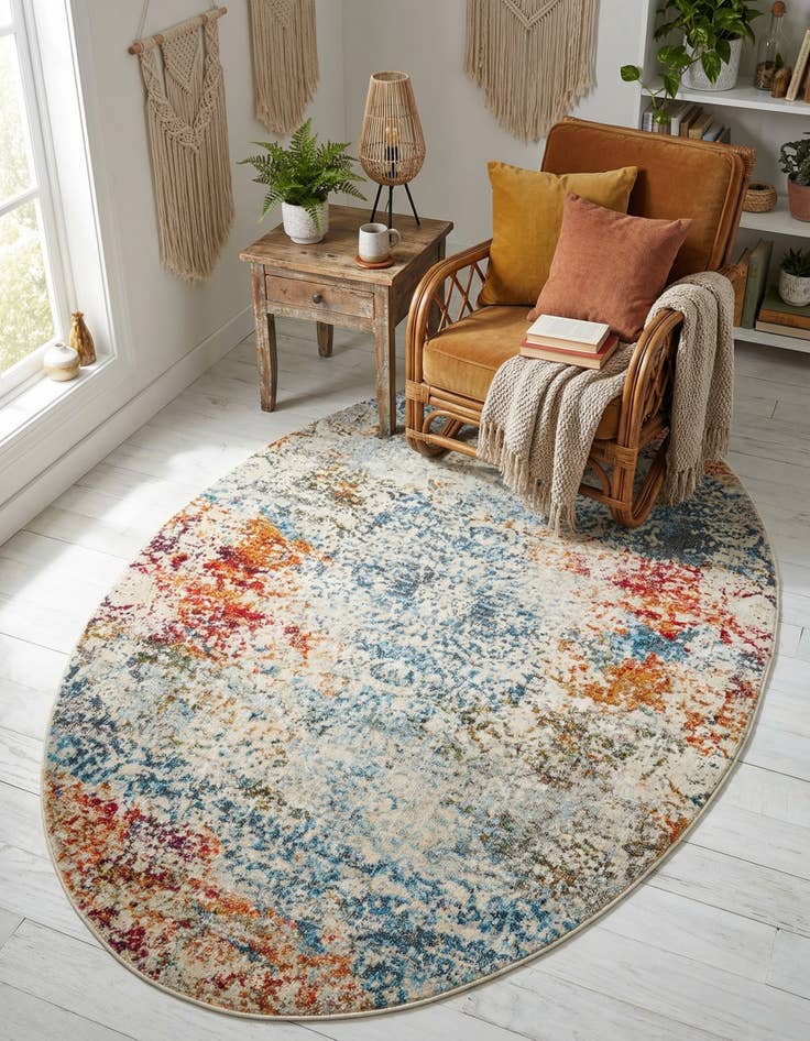 Detail image of 4' 3 x 6' Santiago Oval Rug