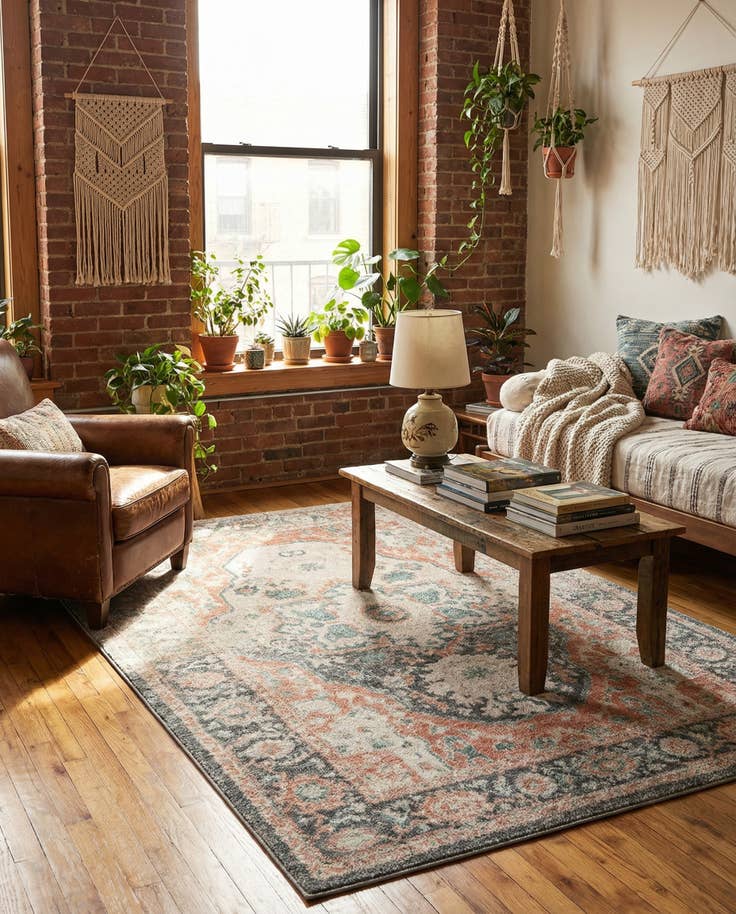 Detail image of 5' x 8' Madeline Vintage Rug
