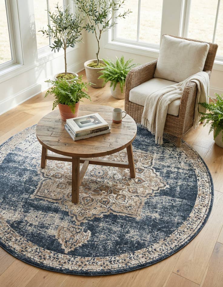 Detail image of 7' x 7' Eliza Round Rug