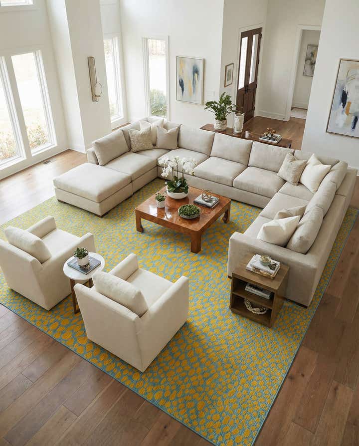 13' x 13' Easy-Clean Jill Zarin Cape Town Indoor / Outdoor Square Rug