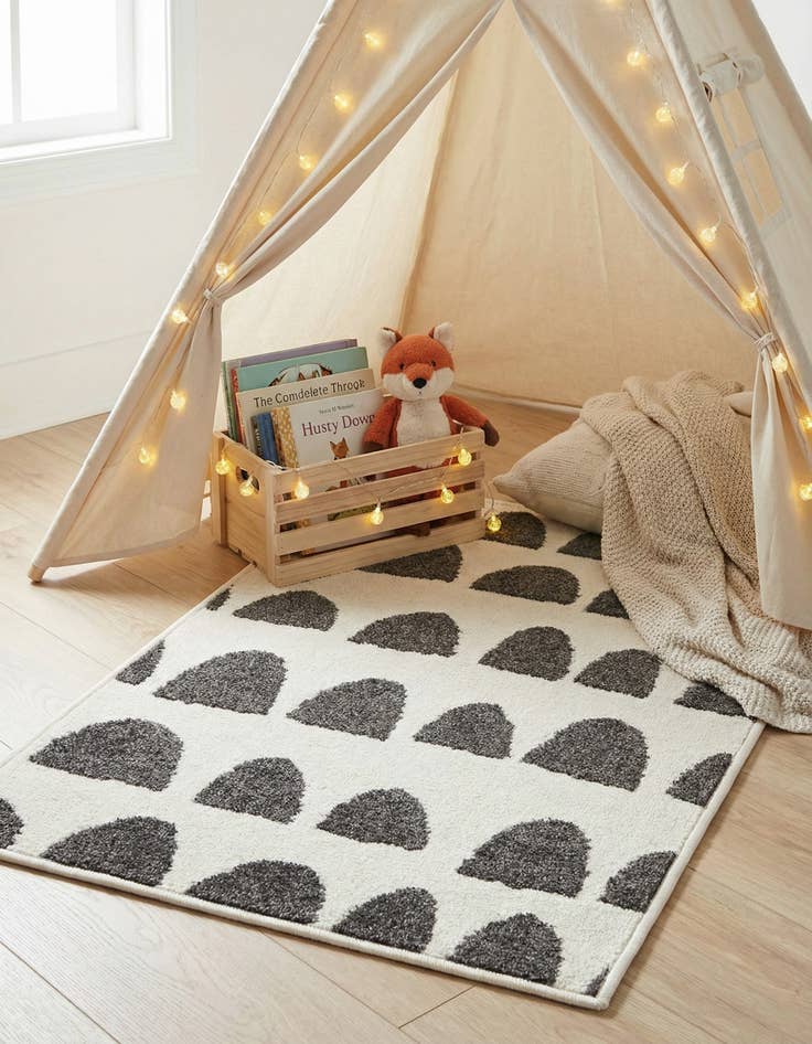 Detail image of 2' 2 x 3' Whimsy Kids Rug