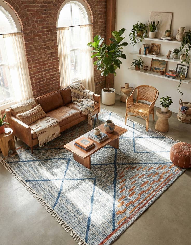 Detail image of 10' x 10' Aramis Square Rug