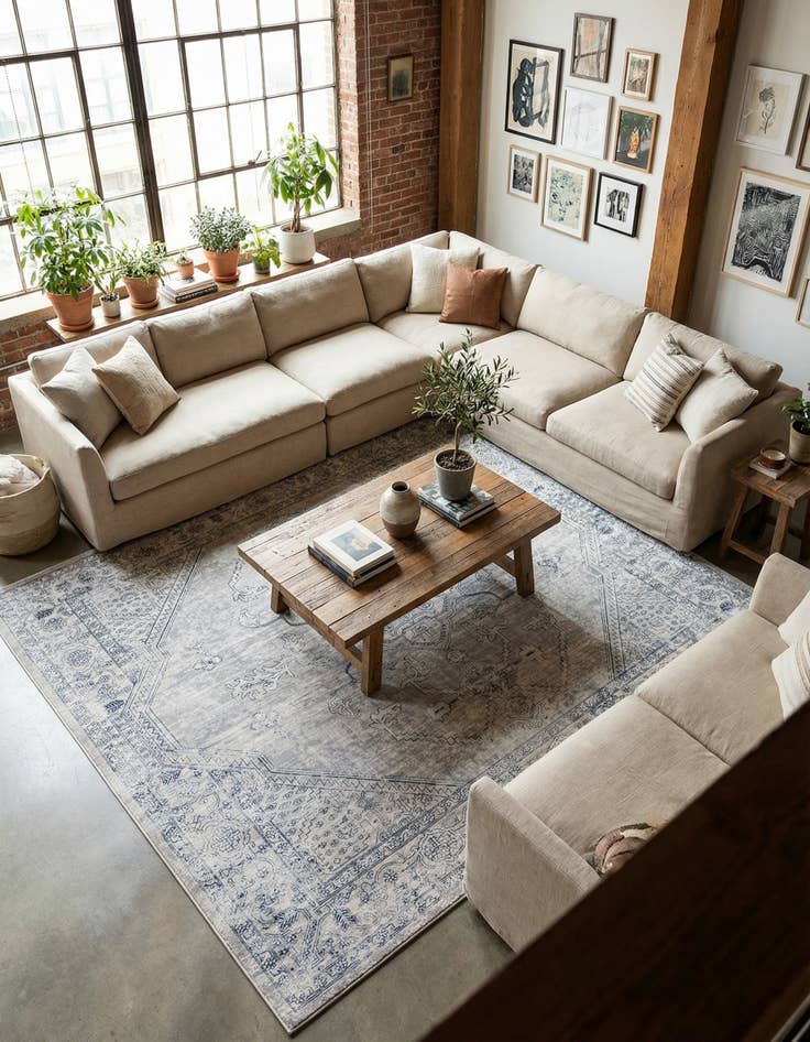 Detail image of 10' 2 x 10' 2 Newport Square Rug