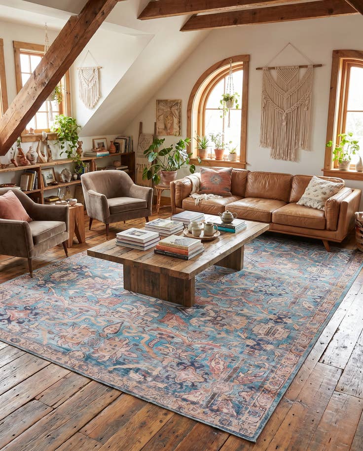 Detail image of 10' 6 x 13' Washable Nostalgia Rug
