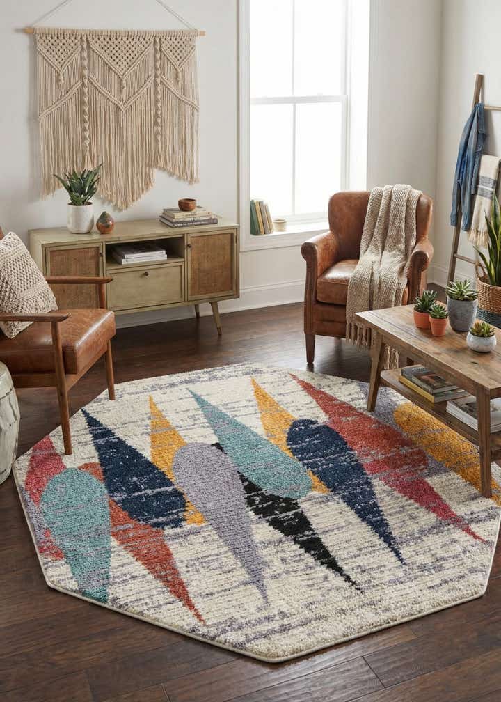 5' 3 x 5' 3 Tagine Octagon Rug