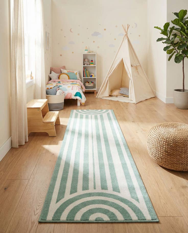 Detail image of 2' x 8' Whimsy Kids Runner Rug