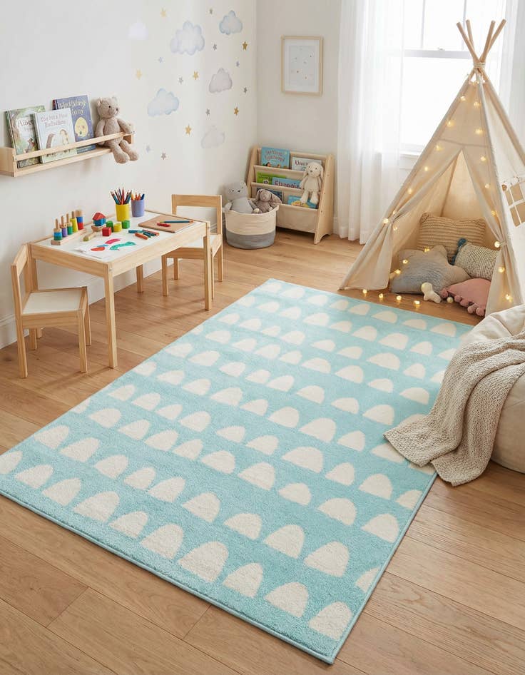 Detail image of 4' x 6' Whimsy Kids Rug