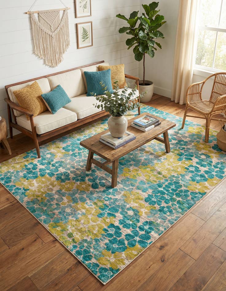 Detail image of  7' 10 x 10' Azalea Rug