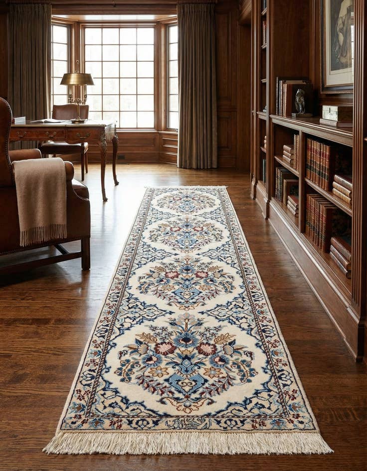 Detail image of 1' 7 x 6' 5 Hand Knotted Nain Rug