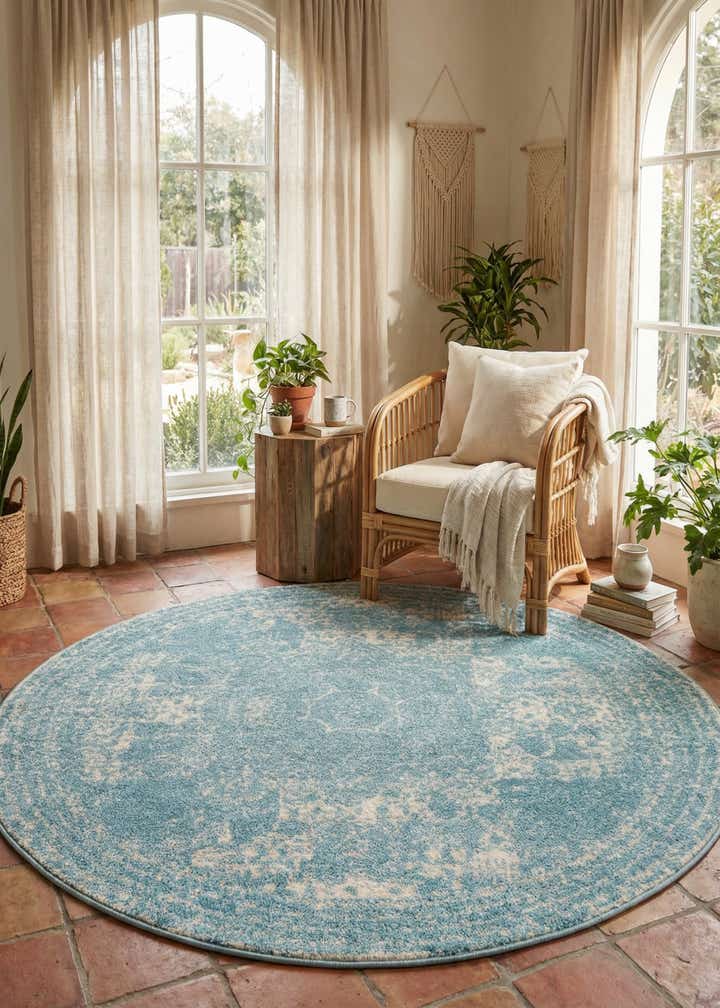 5' 3 x 5' 3 Dover Round Rug