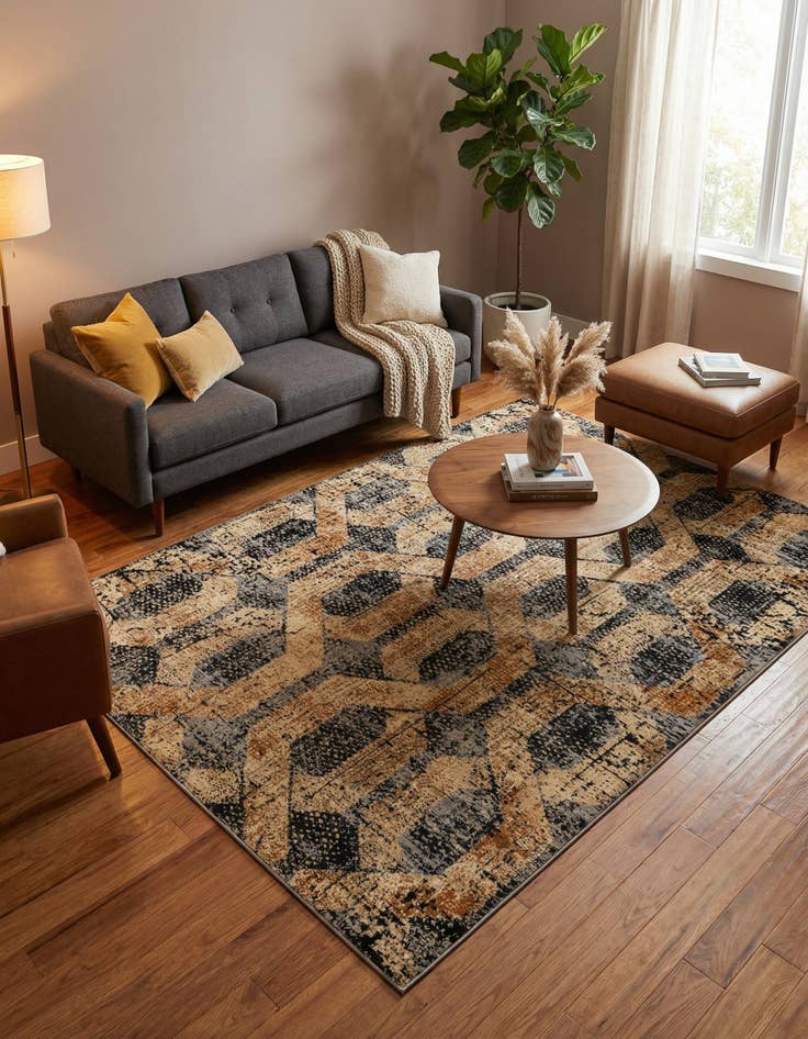 Detail image of 6' x 9' Saturn Rug