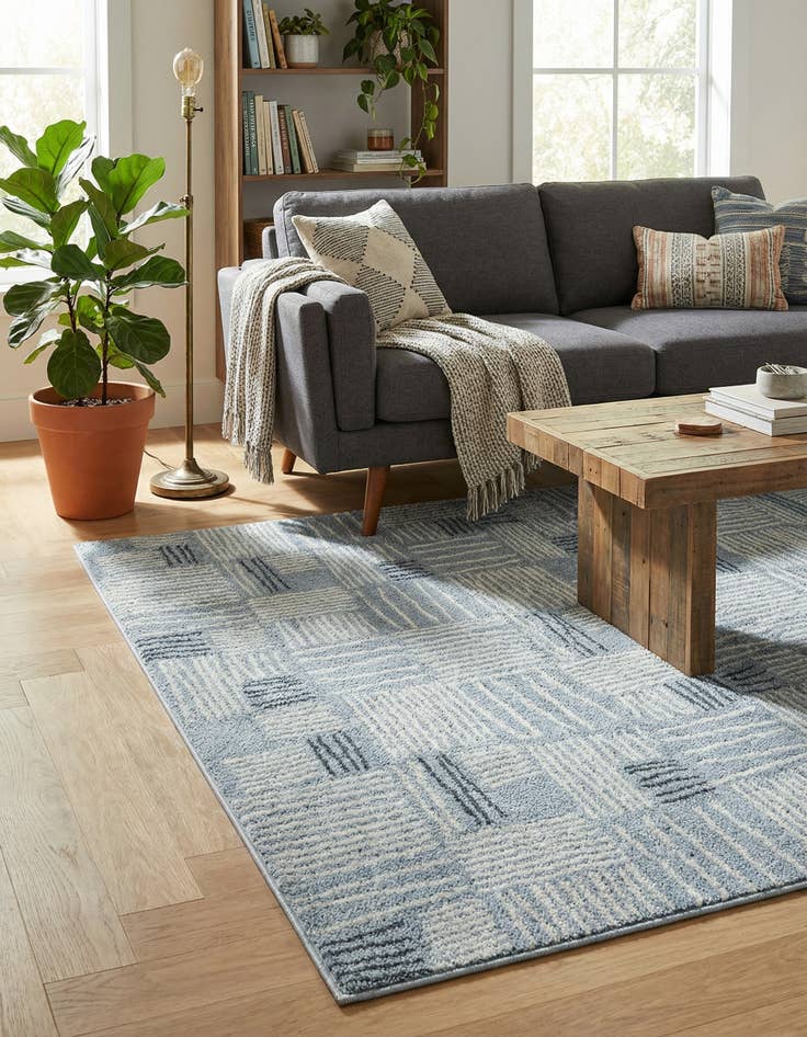 Detail image of 5' 3 x 8' Hanahan Rug