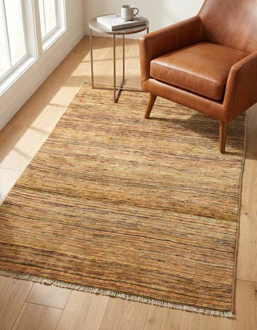 3' 8 x 5' 5 Hand Knotted Modern Ziegler Oriental Rug