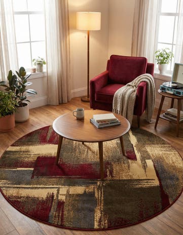 5' 3 x 5' 3 Cafe Round Rug