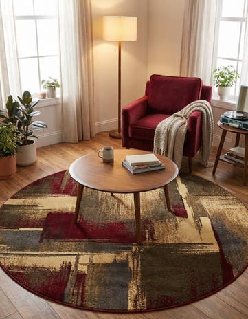 5' 3 x 5' 3 Cafe Round Rug