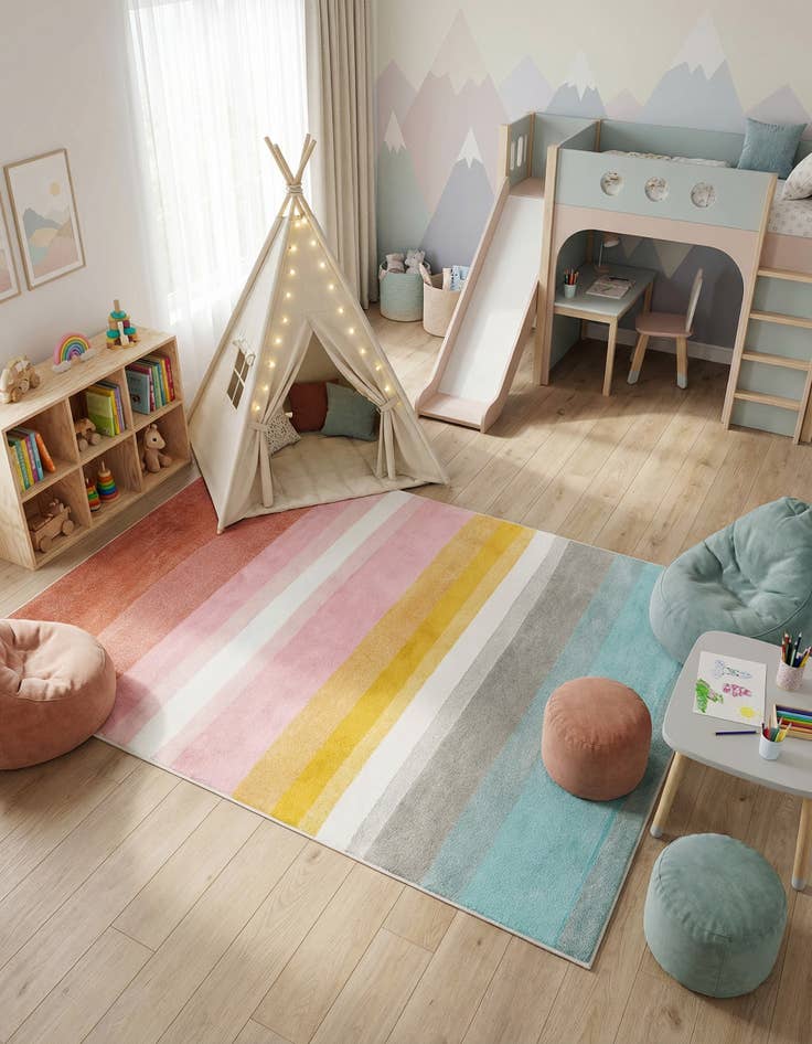Detail image of 7' 10 x 11' Whimsy Kids Rug