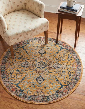 3' 3 x 3' 3 Lola Round Rug
