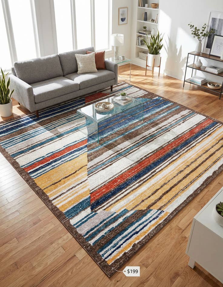 Detail image of 10' x 10' Aramis Square Rug