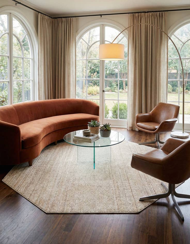 Detail image of 7' 10 x 7' 10 Gemstone Octagon Rug