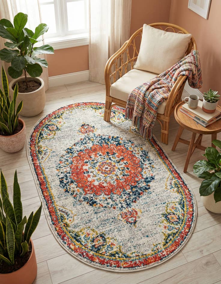 Detail image of 3' x 5' 3 Carrington Oval Rug