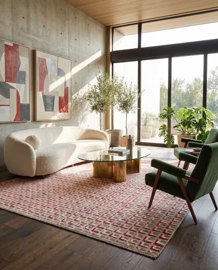 8' 6 x 10' 3 Hand Knotted Darya Wool Rug