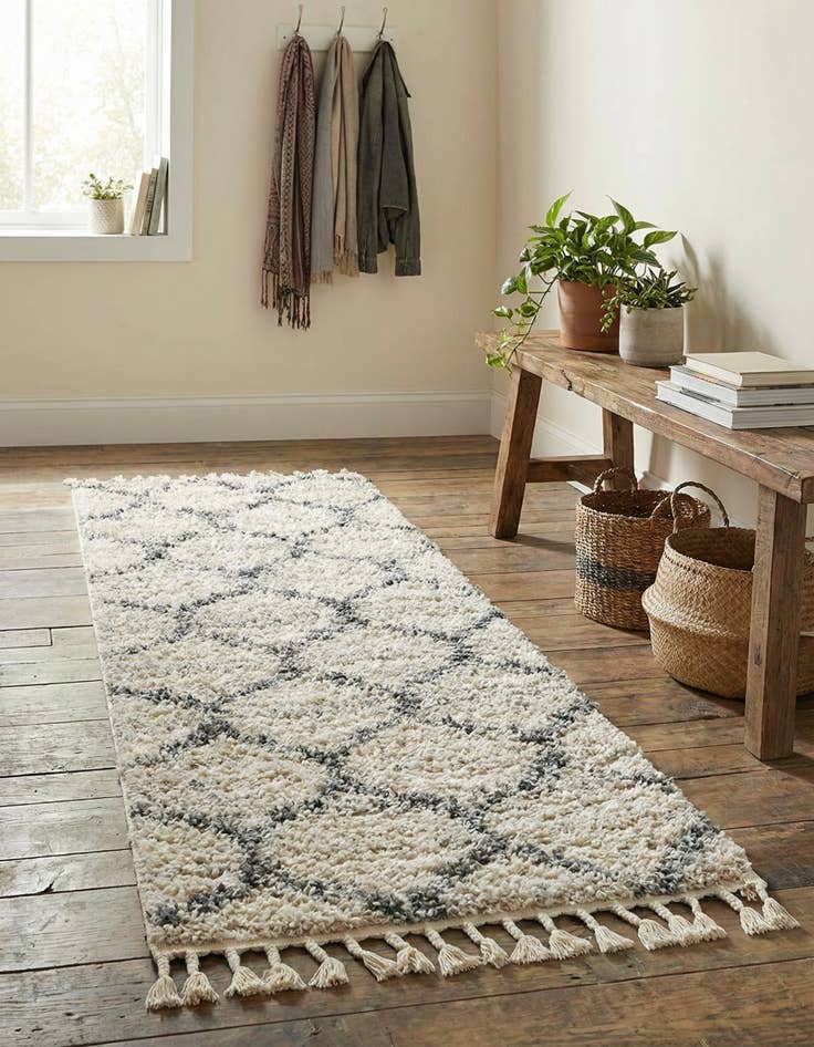 Detail image of 2' 2 x 6' Athena Shag Runner Rug