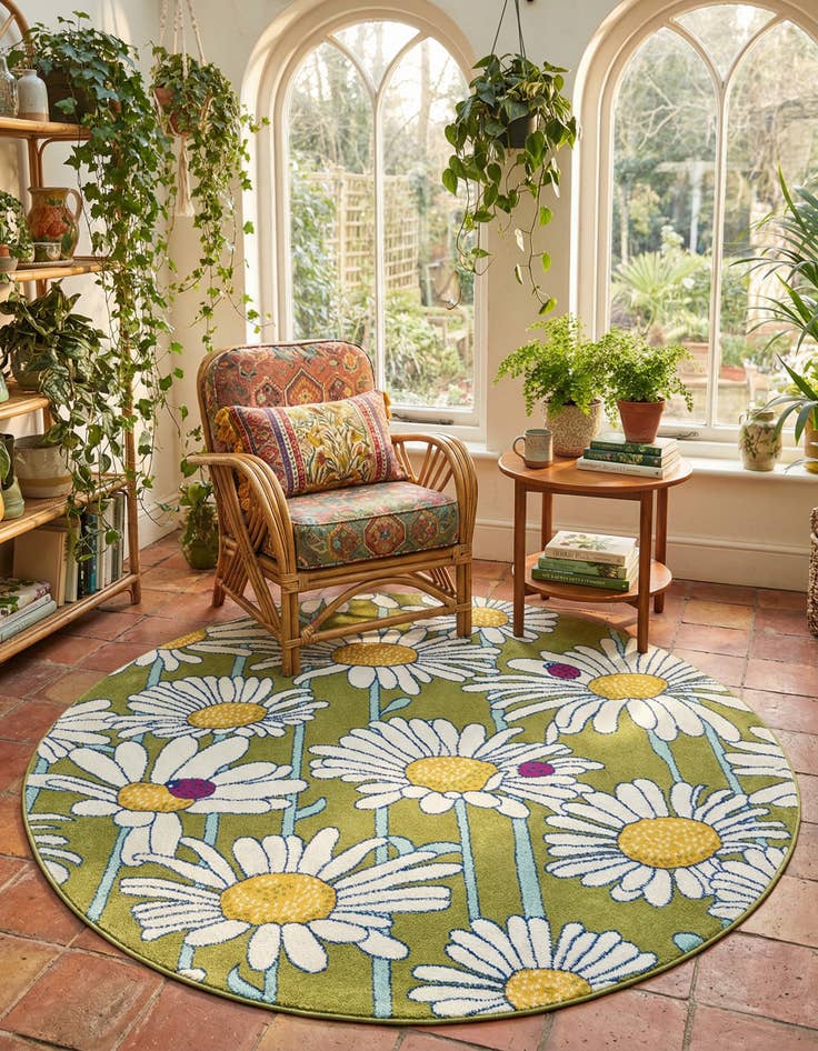Detail image of  7' x 7' Bloom Round Rug