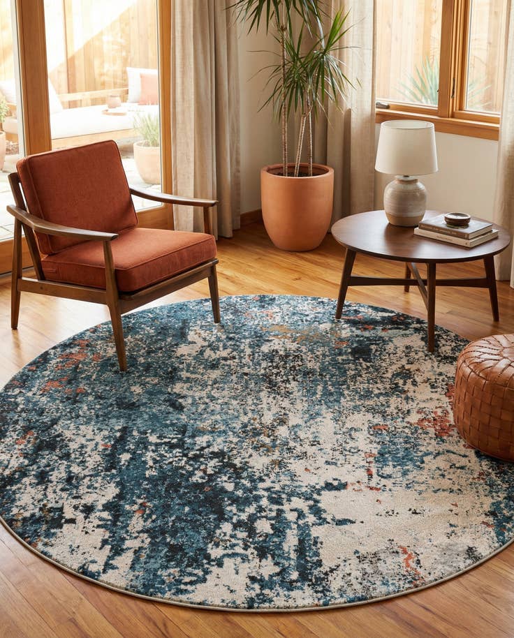 Detail image of 7' x 7' Leipzig Round Rug