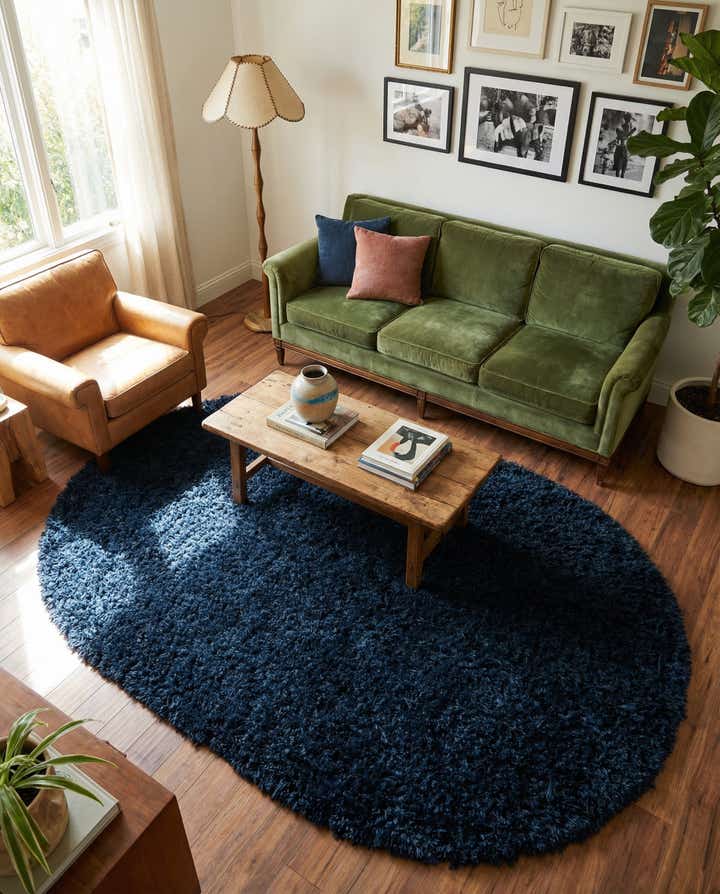 5' 3 x 8' Marilyn Monroe™ Shag Oval Rug