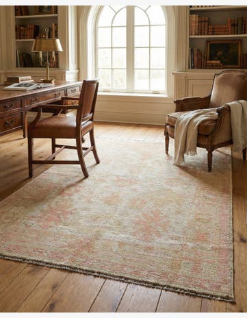 4' 2 x 6' 1 Hand Knotted Oushak Wool Rug