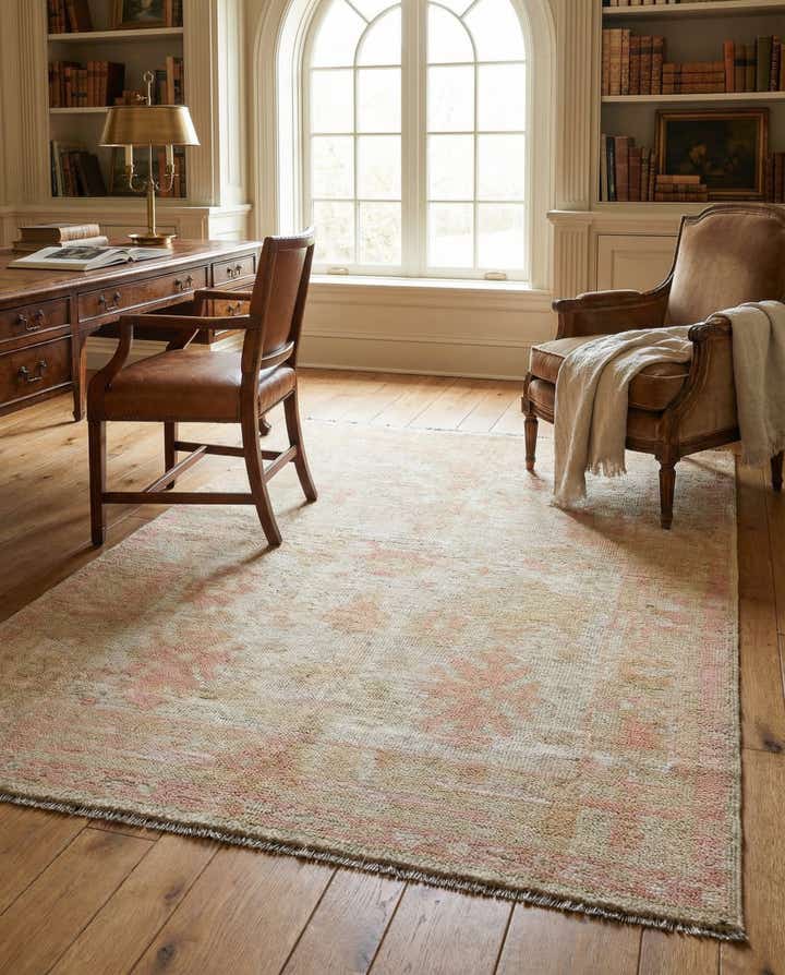 4' 2 x 6' 1 Hand Knotted Oushak Wool Rug