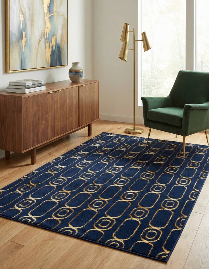 Detail image of 4' x 6' Vogue Geo Rug