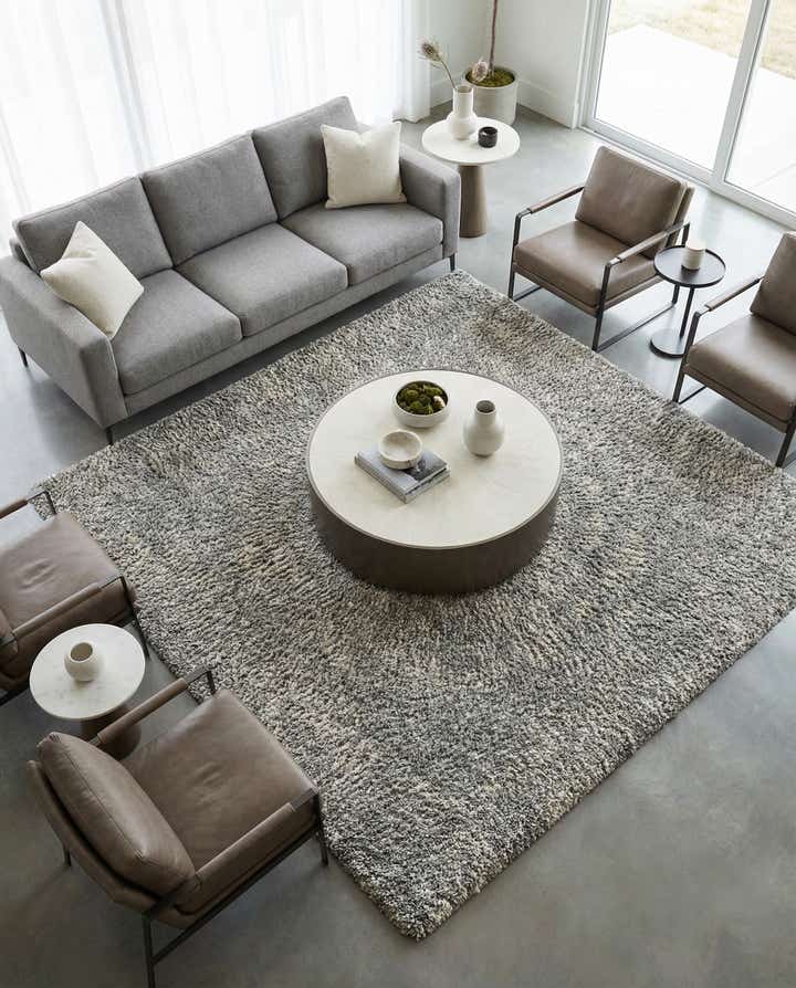 7' 10 x 7' 10 Hand Woven Haka Deluxe Shag Square Rug