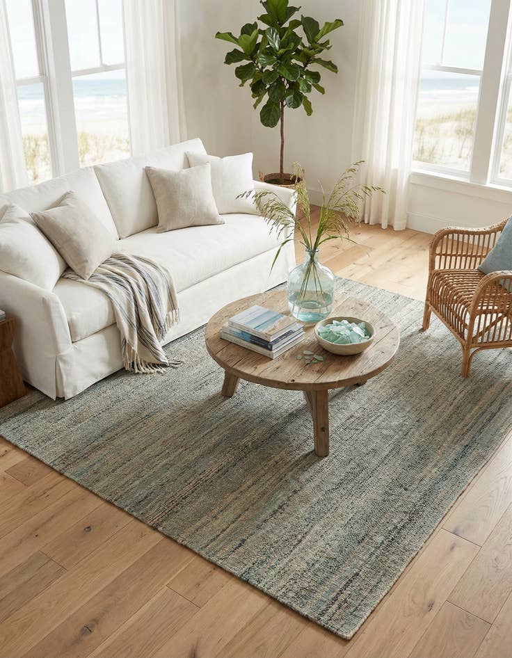 Detail image of 7' 10 x 7' 10 Palm Beach Jute Square Rug