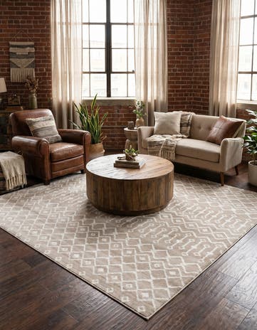 7' 10 x 7' 10 Kasbah Trellis Square Rug