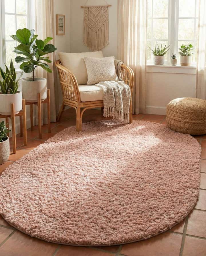 5' 3 x 8' Zermatt Shag Oval Rug