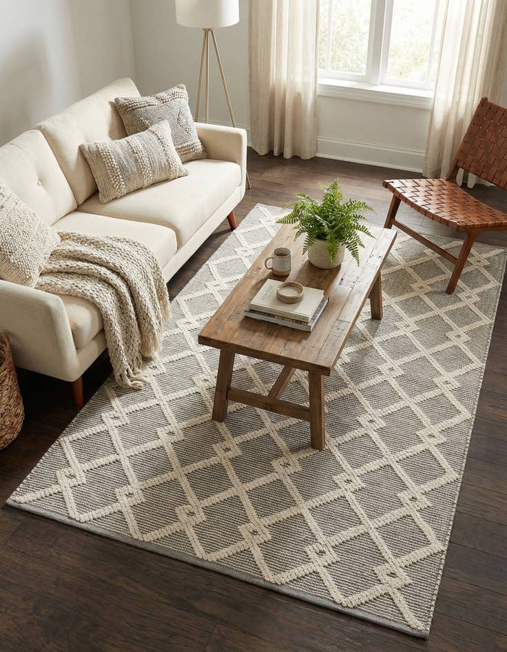 Detail image of 4' 1 x 6' 1  Hand Knotted Jill Zarin Dorset Rug