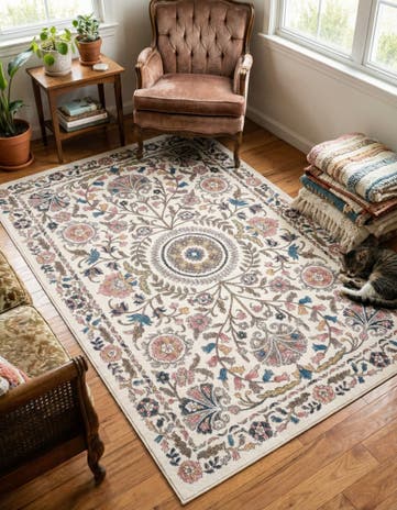 Ivory Blossom Rug