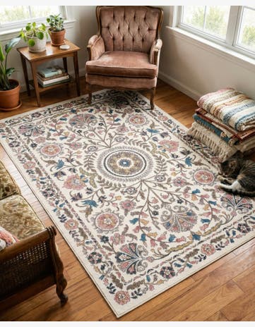 Ivory Blossom Rug