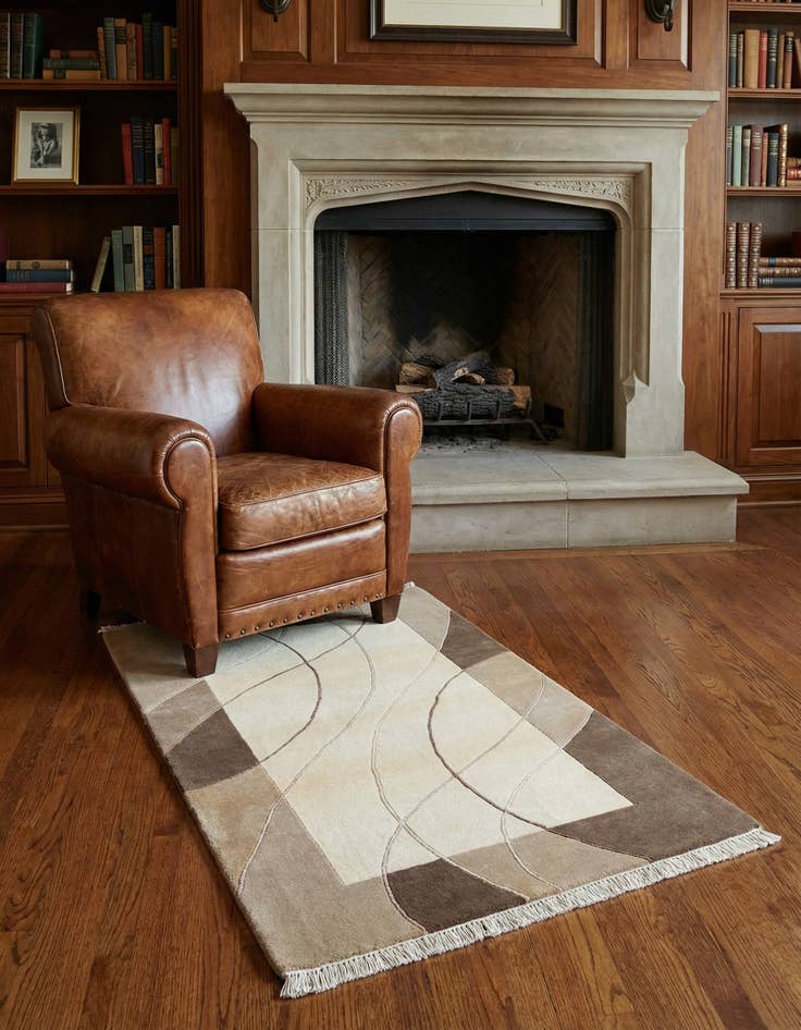 Detail image of 3' x 5' 1 Hand Knotted Darya Wool Rug