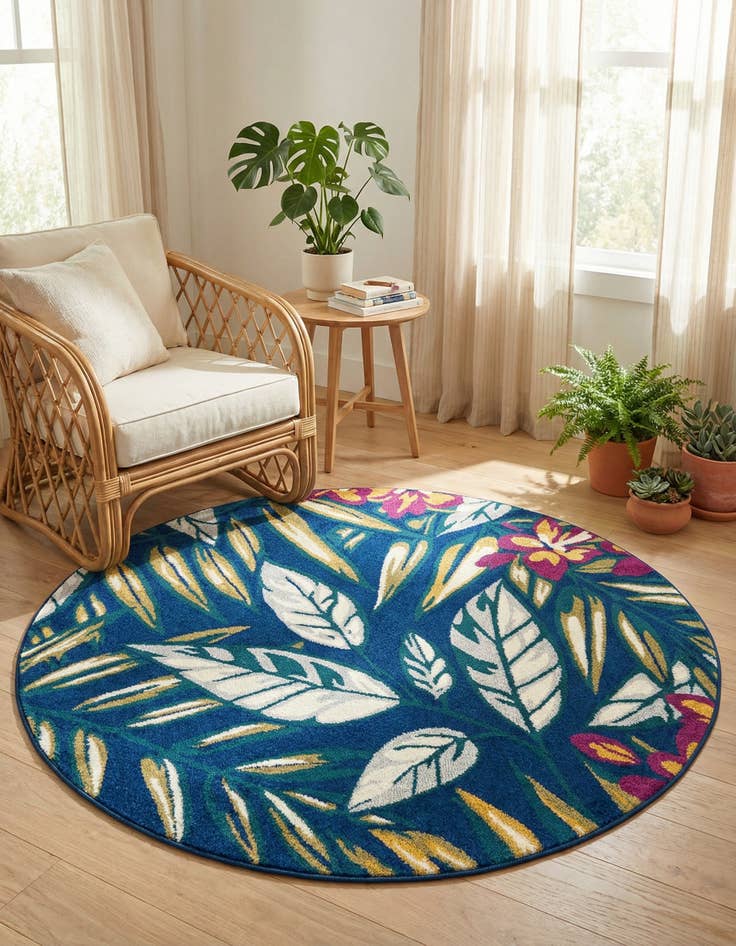 Detail image of 6' x 6' Bloom Round Rug
