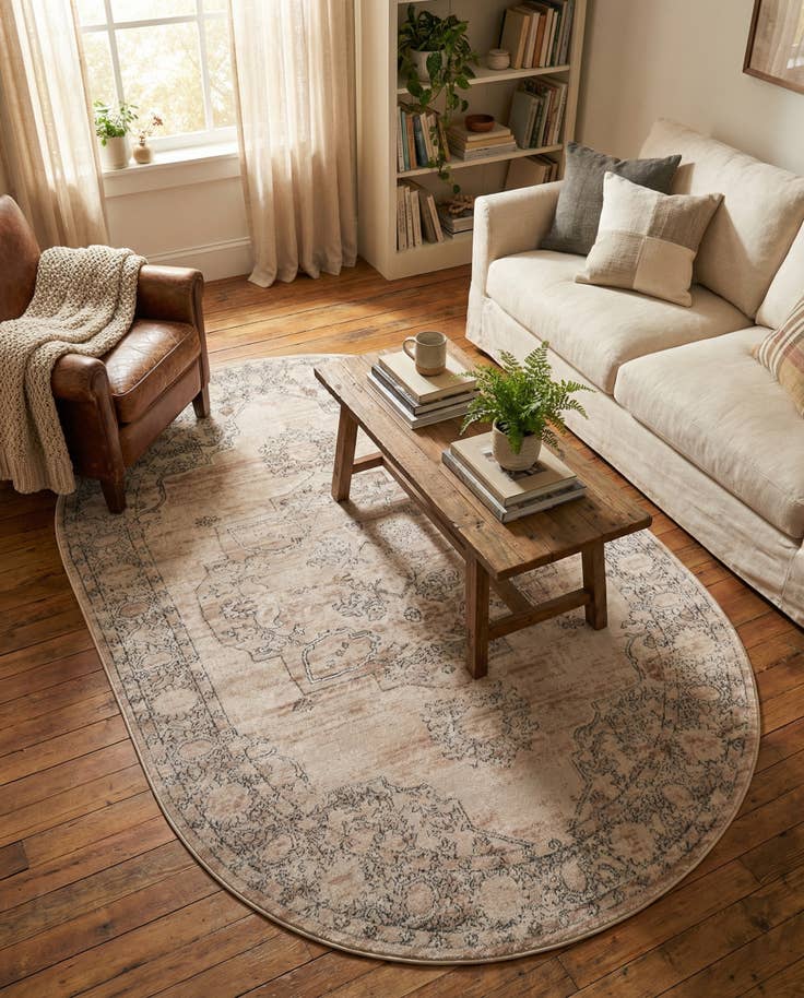 Detail image of 5' 3 x 8' Oregon Oval Rug