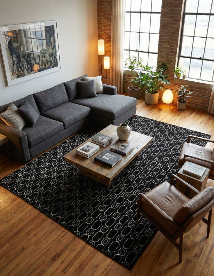 Detail image of 10' x 13' Vogue Geo Rug